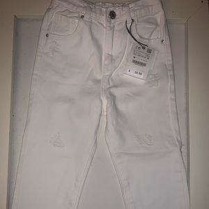 Zara girls mom jeans size 6